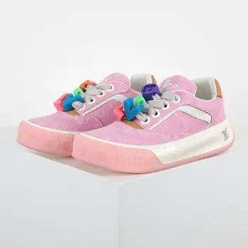 Imported plain grain calfskin sports shoes, couple s sports shoes.
