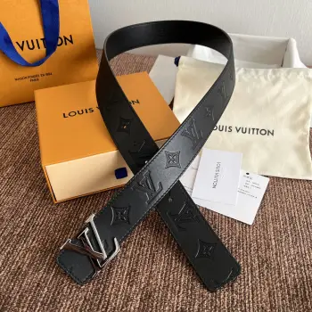 LV.路易威登  原版品质 代工厂货品 40mm宽度 正品一体铸造五金钢扣  原厂皮料 双面原厂定制面料 区别市场货