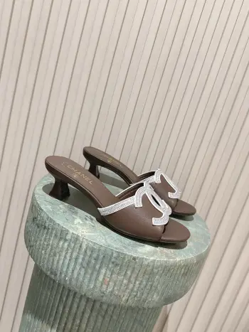 经典水钻拼色凉拖经典双C扣一字凉拖 女士凉拖鞋