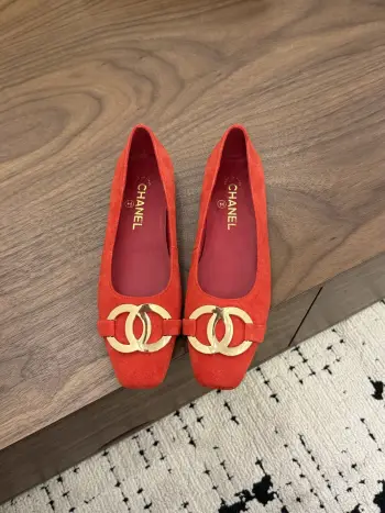 双C金属扣乐福鞋 女士乐福鞋