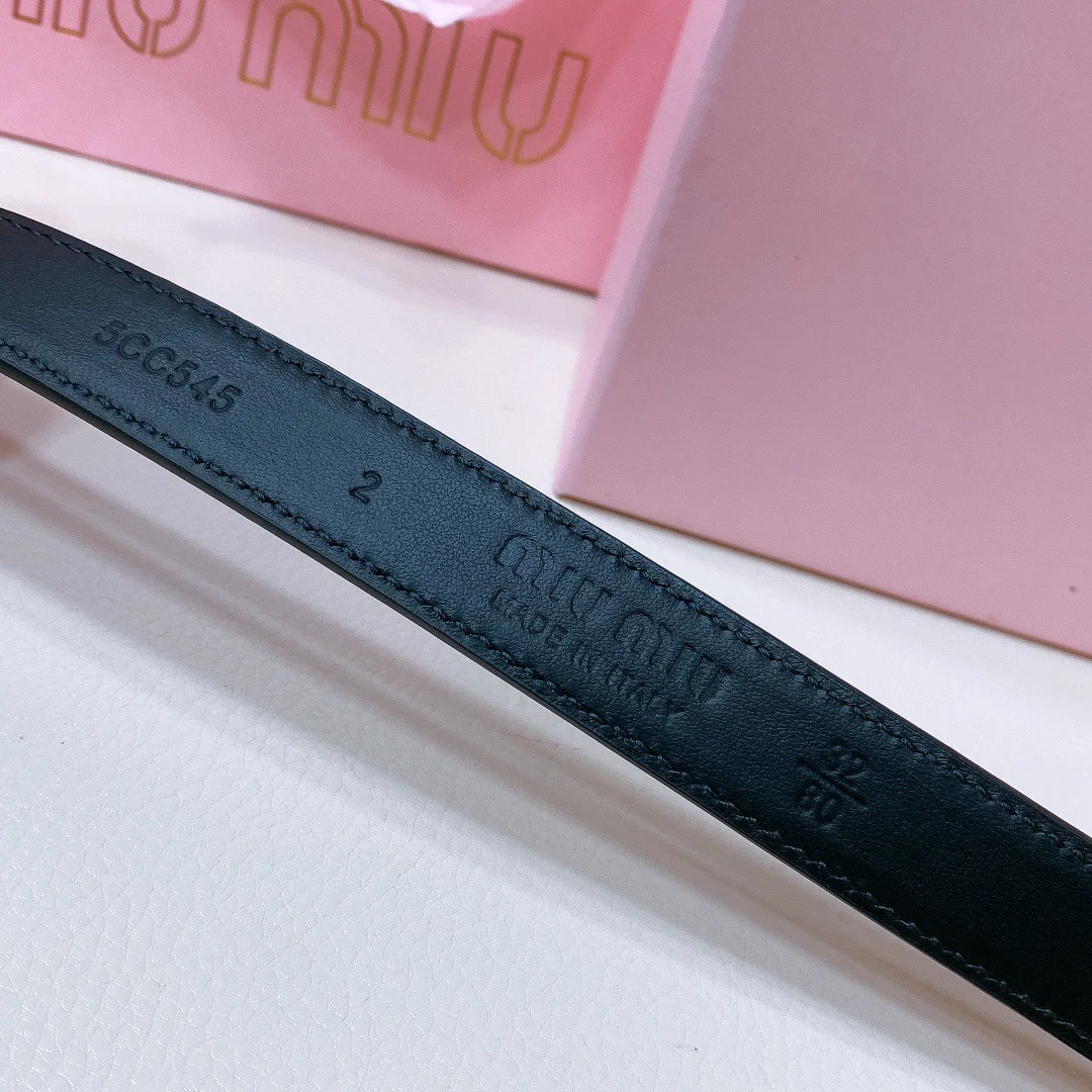 MIU MIU Metal logo buckle belt Women s belt - Detail view 5
