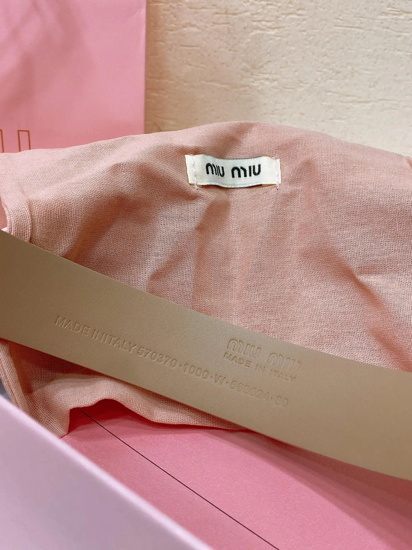 MIU MIU Metal logo buckle belt Women s belt - Detail view 5