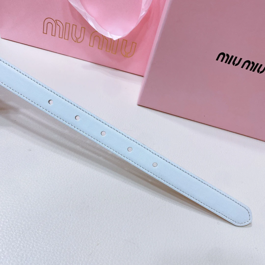 MIU MIU Metal logo buckle belt Women s belt - Detail view 6