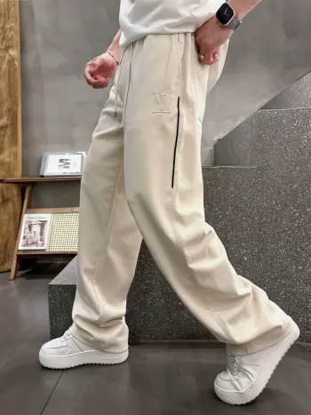 铜氨丝莫代尔空气层春夏休闲裤子