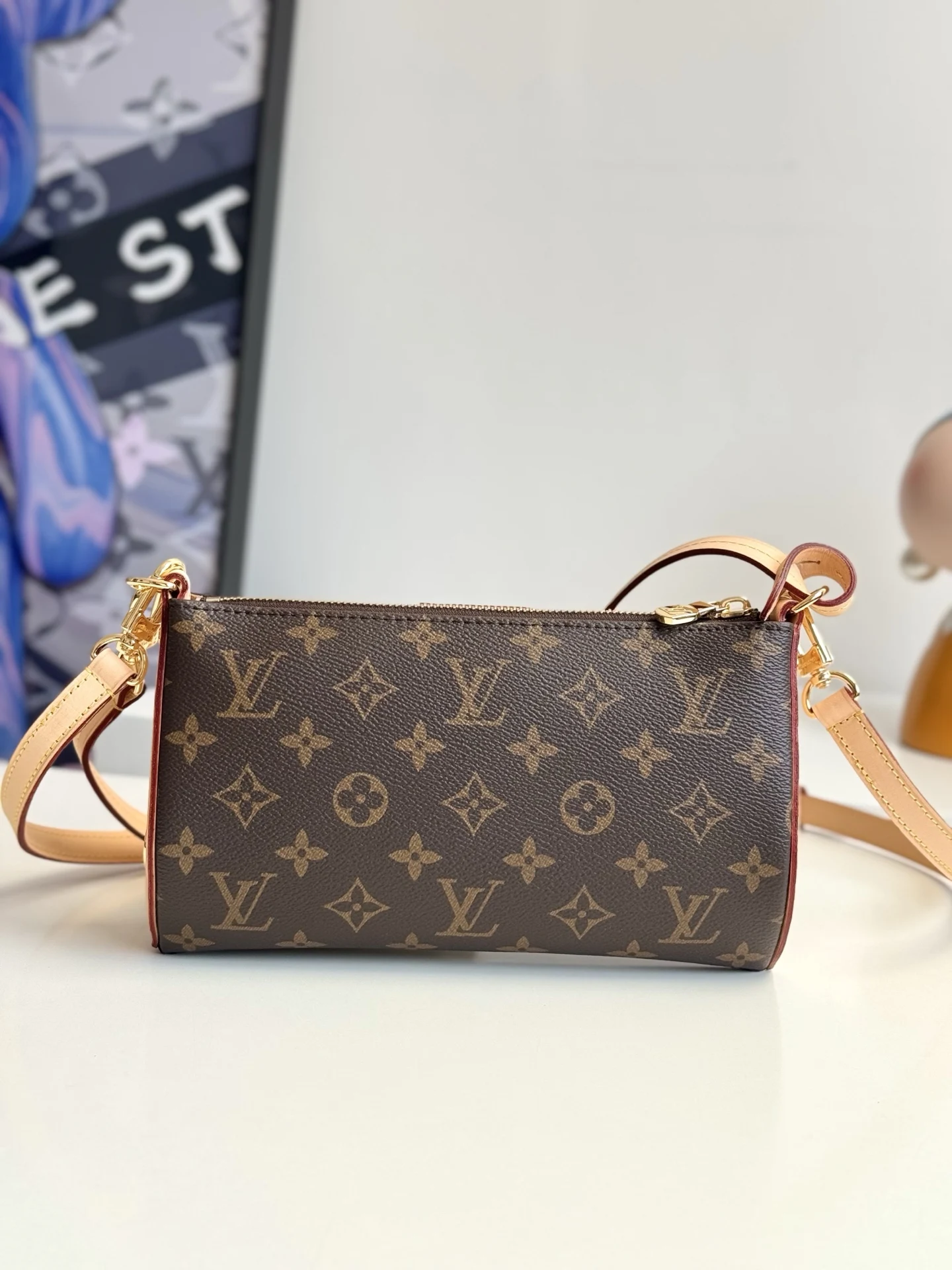 LVM12859 皮革钥匙包手袋 女士单肩包 - 细节图 3