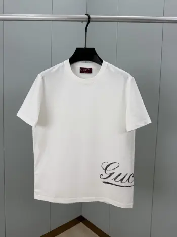 春夏新品饰Gucci字样品牌印花标识短袖T恤