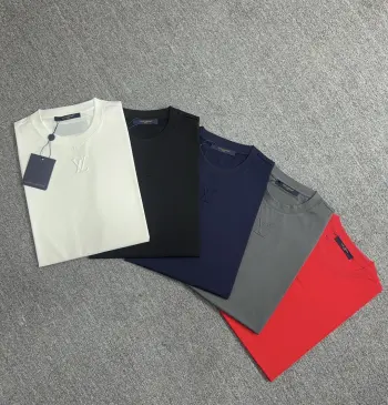 Men s Spring/Summer Short Sleeve Mercerized Cotton New Short Sleeve T-Shirt