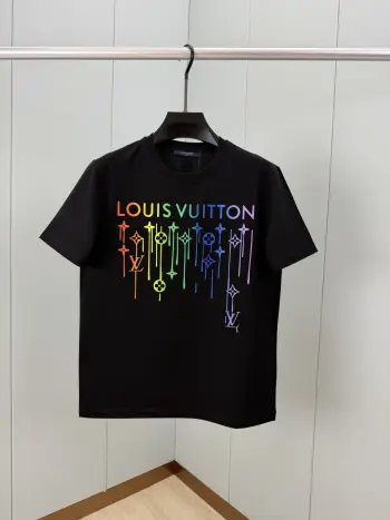 Spring and summer new gradient printed logo short-sleeve T-shirt