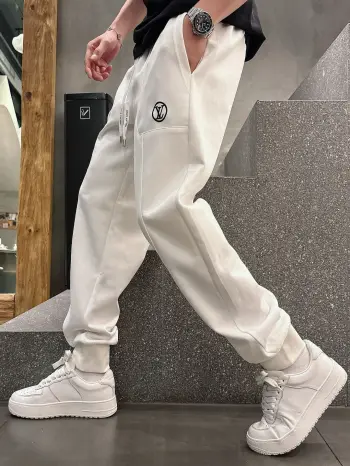 铜氨丝莫代尔空气层春夏休闲裤子