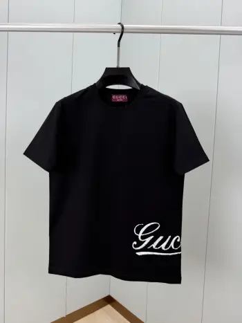 春夏新品饰Gucci字样品牌印花标识短袖T恤