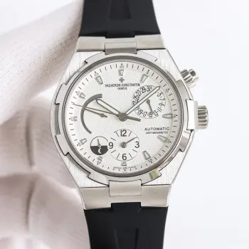 太阳出品出品 白壳  KR Factory 新品 江诗丹顿 VC BJ9 纵横四海(47450)多功能男士自动机械腕表 MIYOTA机心改一体机28800每小时震荡次数 动力储存40小时 表经42毫米 表壳厚度12 密底底盖设计 防水深度150米  316精钢 蓝宝石玻璃 表带可选胶带 钢带 表扣折叠扣  表盘功能布置介绍 10点位的动能储存功能显示  2点位的日历功能显示 6点位第二时区功能显示 7-8点位24小时昼夜功能显示 太阳出品精致推荐男士多功能机械腕表
