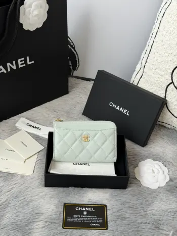 chanel-鱼子酱牛皮可放零 信用卡 硬币 7字型单拉卡包 原单品质 款号 A3179 颜色如图尺寸12*7.5*2.5cm 鱼子酱进口牛皮
