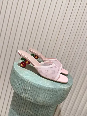 小猫跟拖鞋  女士拖鞋
