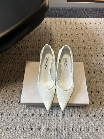 早春新款蕾丝珍珠后空高跟鞋 女士凉鞋