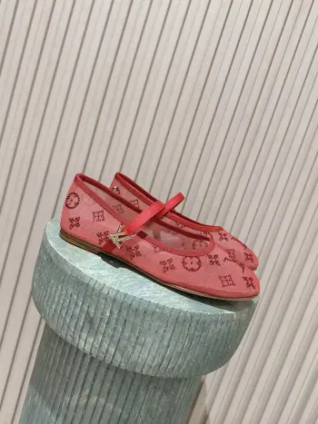 New Cross-Strap Mary Jane Mesh Rhinestone Round-Toe Flats for Women