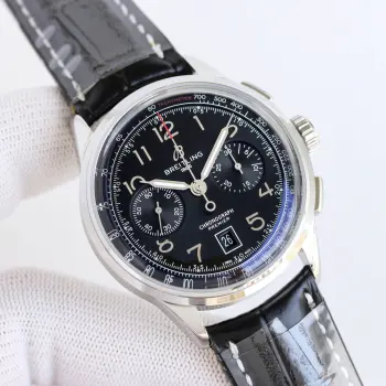  太阳出品出品 皮带款 白壳 金壳 BLS  Factory  百年灵 璞雅系列  BN1 依然秉持着原单品质 最顶级的做工 强烈推荐  直径  42MM,同步正品尺寸 表带  采用小牛皮表带与正品表带完全一致 不管是材质还是细节  机芯  机芯方面采用优良B25机芯 为优化B25稳定性的问题 每一颗机芯都是经过精挑细选 尽可能做到机芯稳定性最佳推荐男士多功能机械腕表 立即抢购 