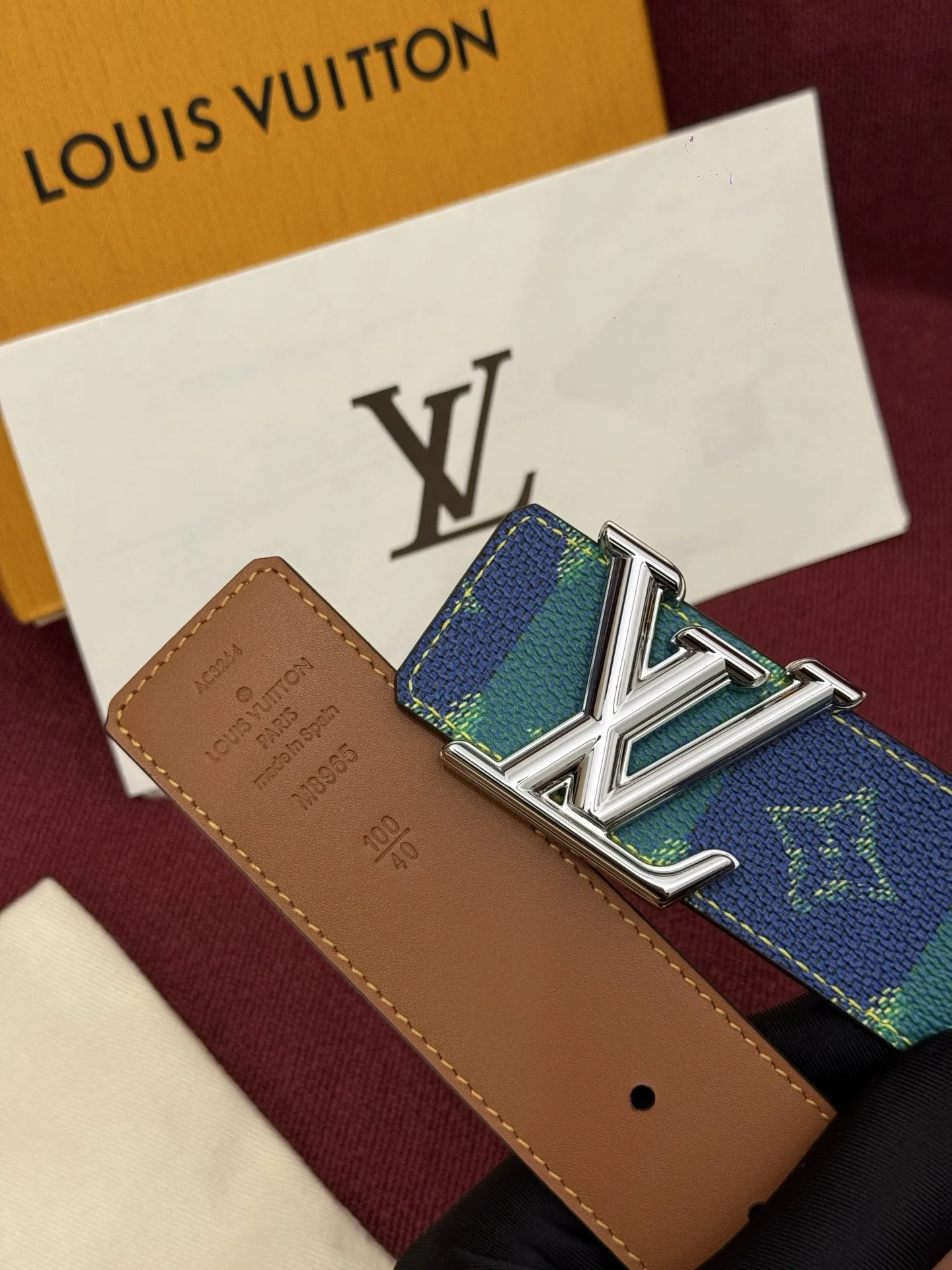 Louis Vuitton Coated canvas reversible belt men s belt - Detail view 4