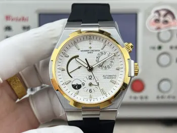 白Factory出品江诗丹顿 纵横四海多功能腕表 高雅绅士 尊贵非凡最强地表 名扬四海内 纵横表丛中  表壳 腕表尺寸42mmX13.5mm  技术突破 采用复刻版1222—SC型机芯 完美融合动力显示 昼夜显示 日期 和双时区等功能 软铁防磁盖 完美还原正品所有功能 精彩细节 透气而柔软的进口氟橡胶表带和精致典雅的马耳他式折叠扣完美与表头融