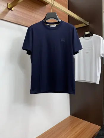 新款男士高端简约圆领针织短袖T恤衫