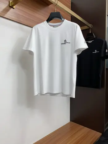 新款男士高端简约圆领针织短袖T恤衫