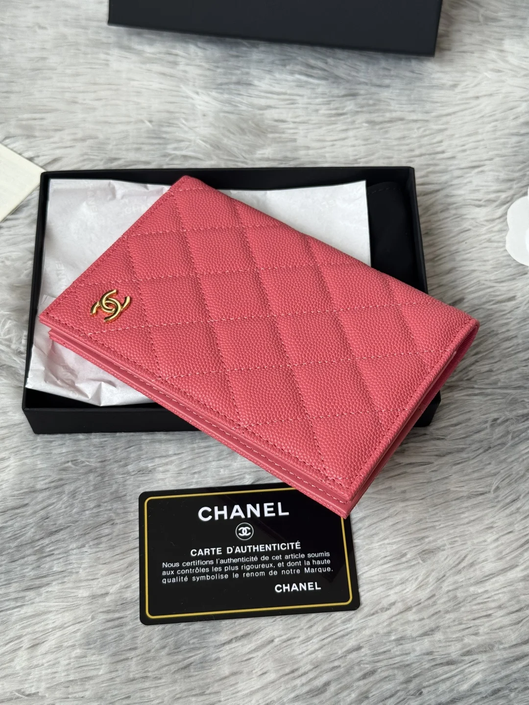 Chanel AP3197 Imported Lambskin Passport Holder Wallet - Detail view 4