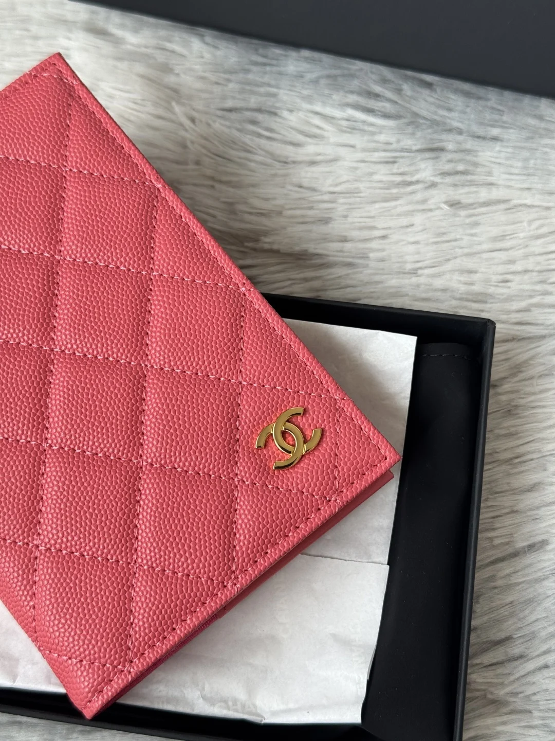 Chanel AP3197 Imported Lambskin Passport Holder Wallet - Detail view 6