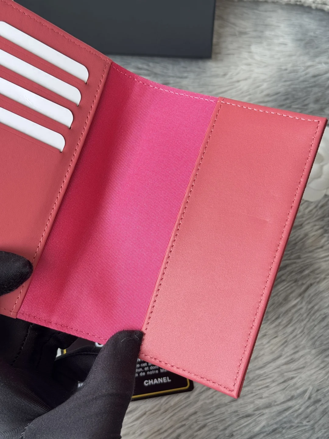 Chanel AP3197 Imported Lambskin Passport Holder Wallet - Detail view 9