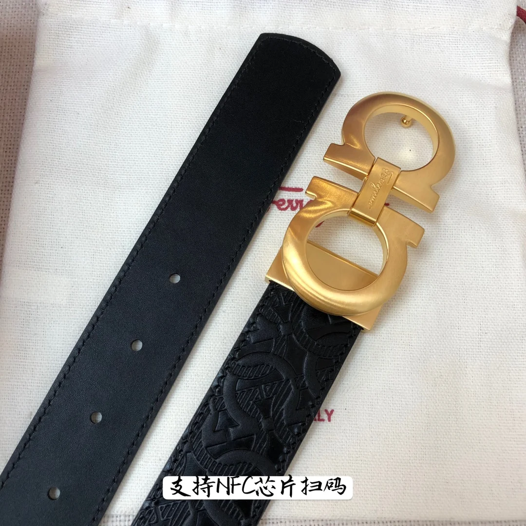 原单菲拉格慕皮带|高仿菲拉格慕皮带|精仿菲拉格慕皮带|一比一菲拉格慕皮带菲拉  宽度3.5cm 双面头层牛皮带身 正面压花工艺 背面平纹 可双面使用 经典尾夹铜扣 长短可以自己剪裁