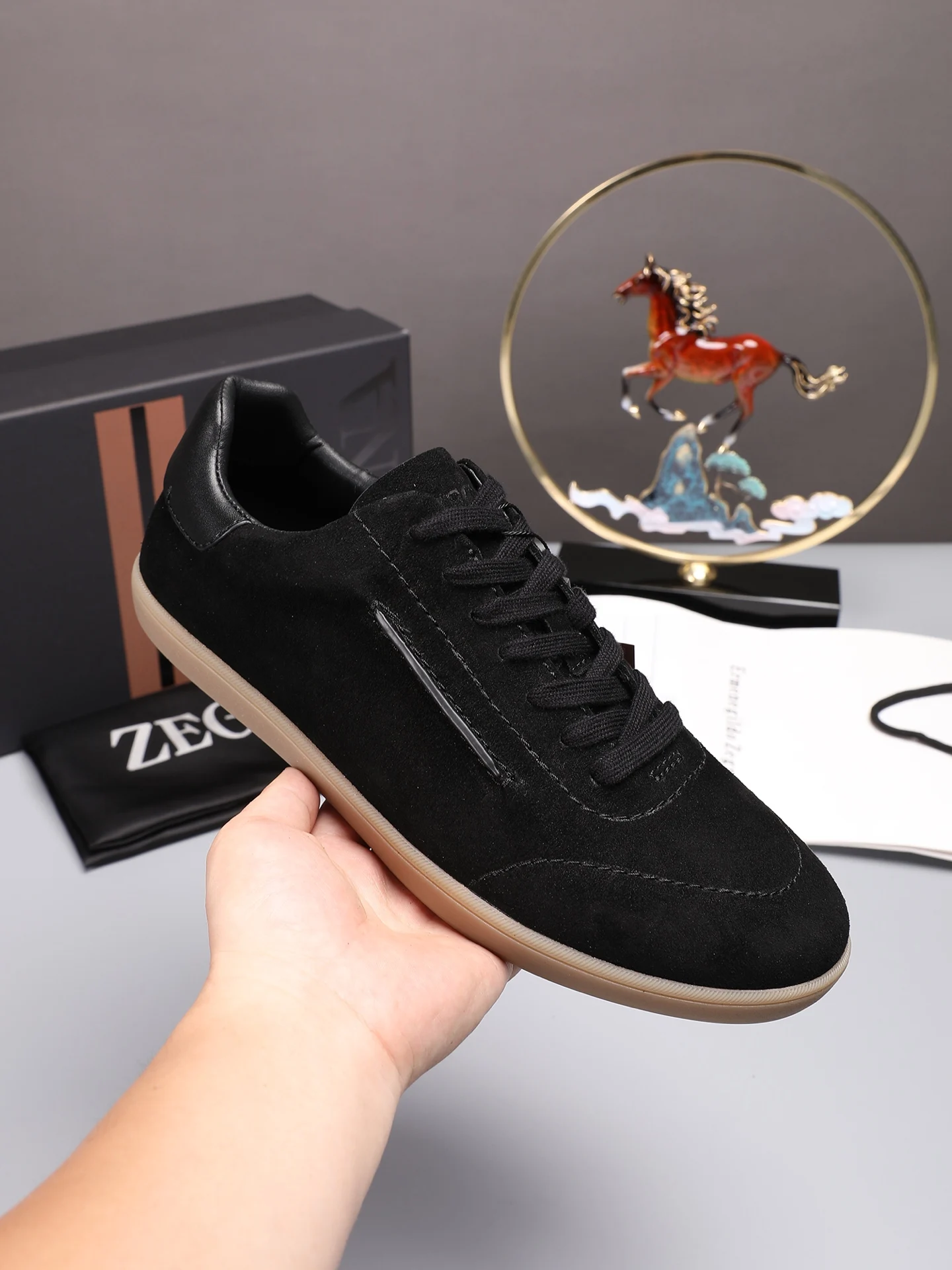 Zegna Latest hot-selling luxury casual shoes men s casual shoes - Detail view 9