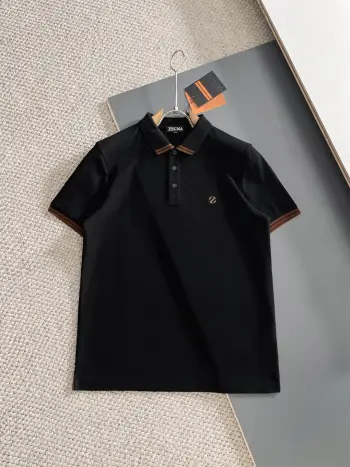 桑蚕丝男士经典款短袖polo衫  男士polo衫