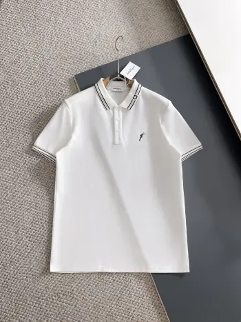 桑蚕丝男士经典款短袖polo衫  男士polo衫