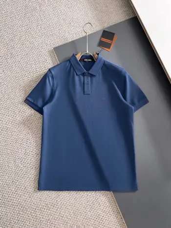 桑蚕丝男士经典款短袖polo衫  男士polo衫