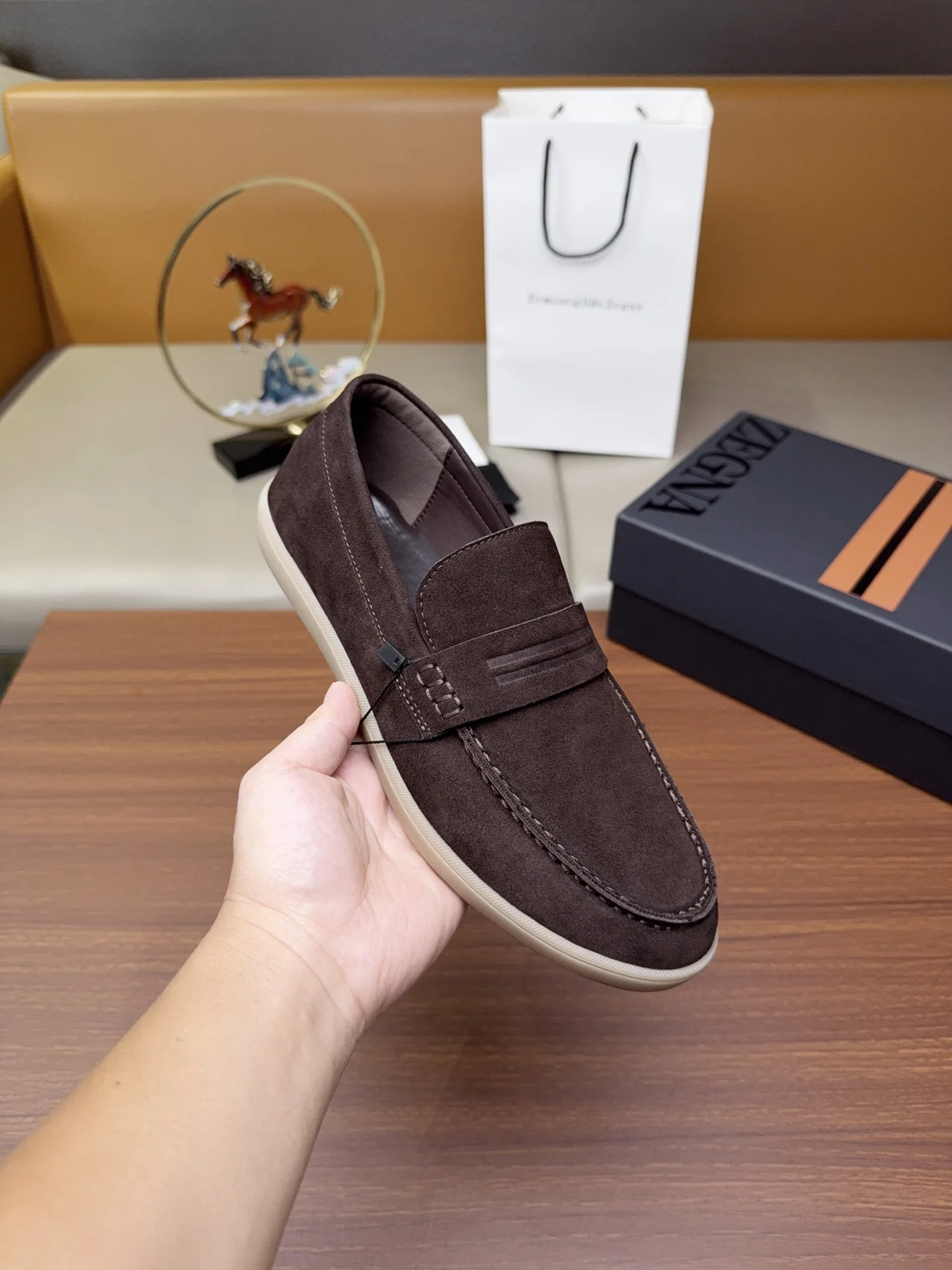 Zegna Latest hot-selling luxury casual shoes men s casual shoes - Detail view 15