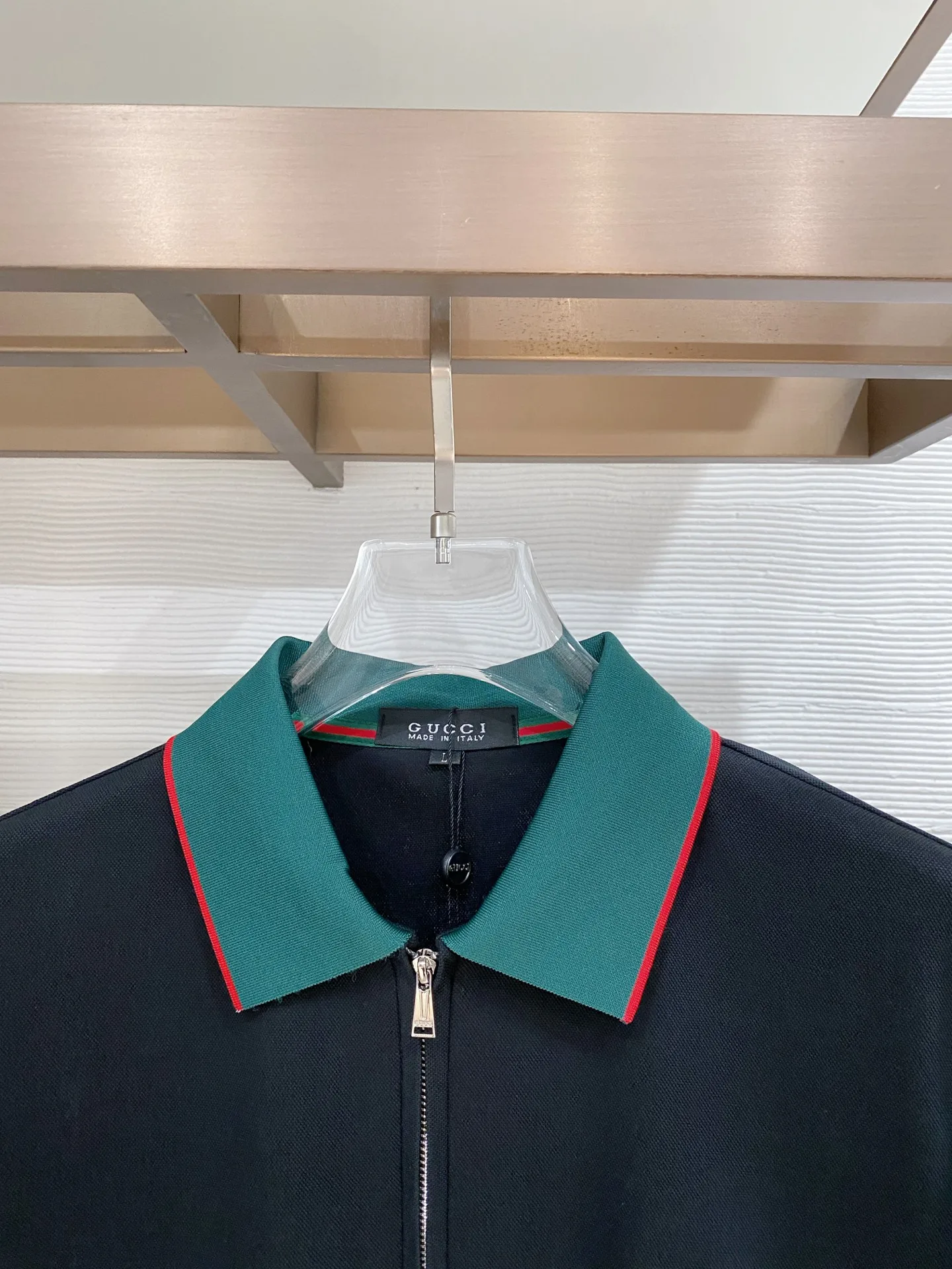 Gucci Spring and summer new men s premium knitted short-sleeve polo men s T-shirt - Detail view 3