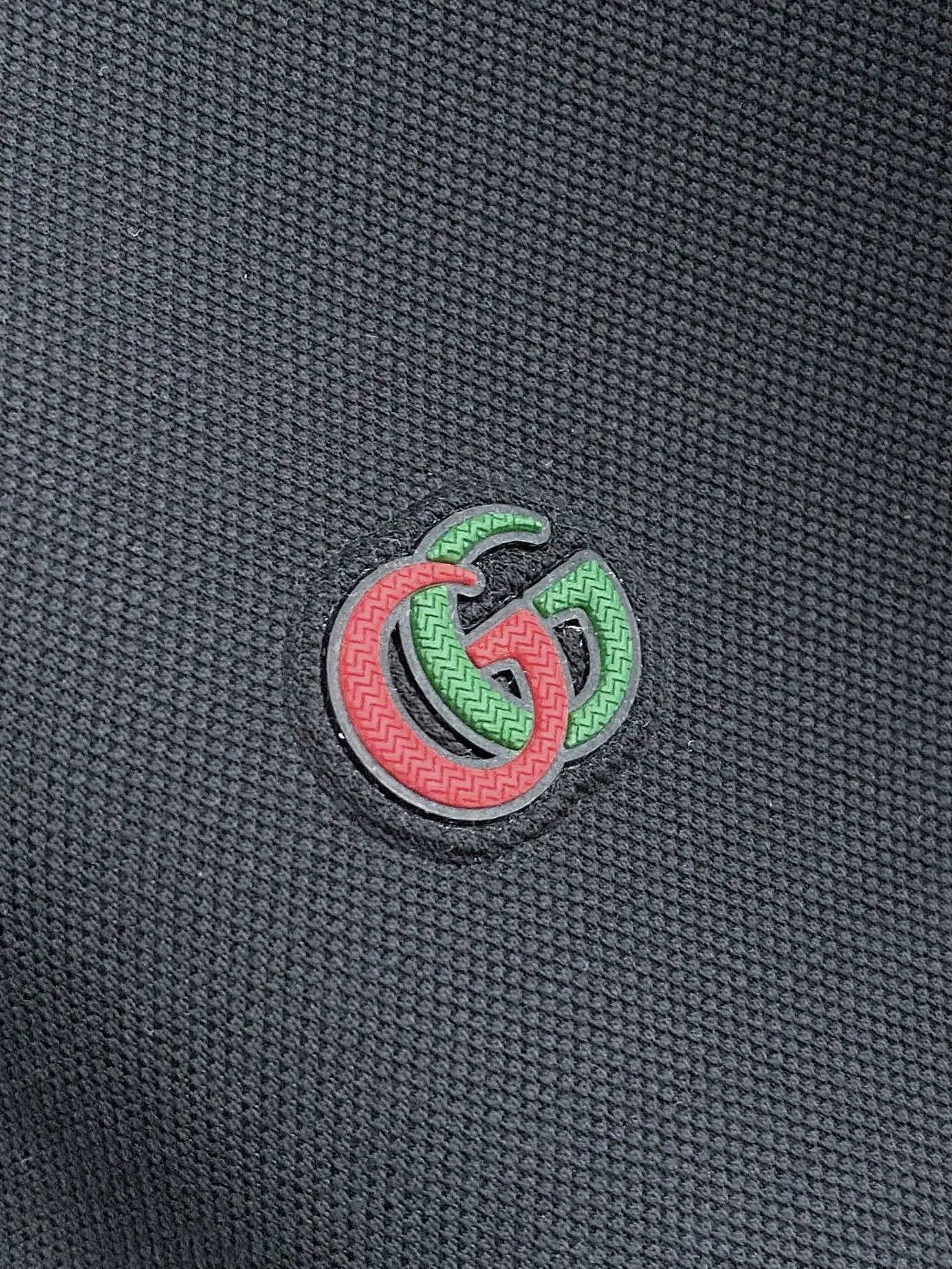 Gucci Spring and summer new men s premium knitted short-sleeve polo men s T-shirt - Detail view 7