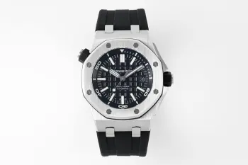SJ出品 IPF打造经典——AP 爱彼 15710 IP 潜水之王 3120一体机芯 打造内在外在最强复刻1.表壳采用多次打磨 只为了棱角数据吻合 材质触摸感觉一致 2.最强机芯夹板打磨 特调色18K玫瑰金自动托颜色 3.最人性化的可松动头粒缓冲区域 确保吻合原装设计 4.最立体和最工整的盘面 饼干纹理 保证和正品一模一样 5.最持久的夜光和对的最齐的内应刻度最主要的机芯 采用一体AP.CAL.3120机芯 功能稳定 动力储存原装一致的41小时 外观一致 潜水之王 重新归来 S1精致推荐男士机械腕表