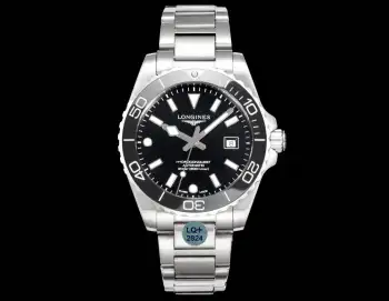 LQ+浪琴全新三代康卡斯潜水腕表系列  表壳尺寸 42mm 机身厚度 11.7mm与官方一致 采用蓝宝石表镜 单向旋转陶瓷表圈 三角形处发光效果与分针效果一致  904L精钢壳身 微调扣表钢带 旋入式表冠与拉丝旋入式表背浮雕标识密封表底 密封性能更强 300米潜水无惧深水压力  夜光效果 发光处均采用瑞士超级SCL1填充涂层 全时标与指针夜光双色显示 在暗处发光清晰可见 腕表可搭载2824  2892机芯选择 走时精准稳定 认准LQ+表背编号 58304588 8种配色 浪琴全新康卡斯潜水腕表系列 欢迎各大表友品鉴 