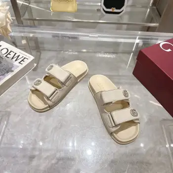 Sheepskin lined double G rubber shoes women s slippers