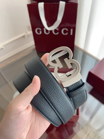 古驰 男士自动带全套包装 进口头层牛皮带身 搭配纯钢自动精品钢扣 宽度 3.5cm