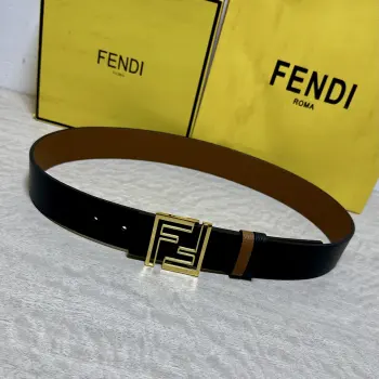 FENDl  芬迪 宽40MM双面原版小牛皮 搭配单钌钯电镀扣 完美的手感.油边 出众的设计.风格 高贵奢华 时尚大方 高清实拍 货真价实 品质保证 双面  用