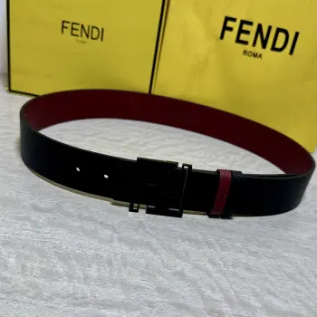 FENDl  芬迪 宽40MM双面原版小牛皮 搭配单钌钯电镀扣 完美的手感.油边 出众的设计.风格 高贵奢华 时尚大方 高清实拍 货真价实 品质保证 双面  用