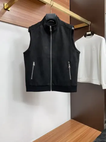 鹿皮绒马甲夹克外套  男士外套