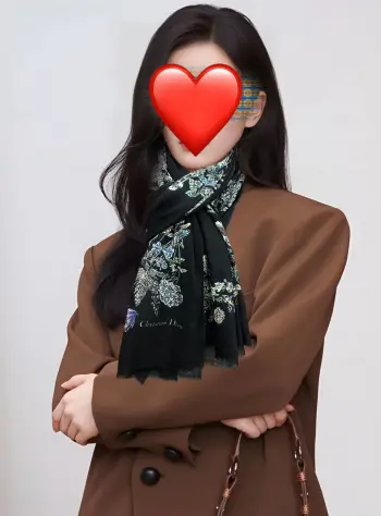 花卉系列羊绒围巾