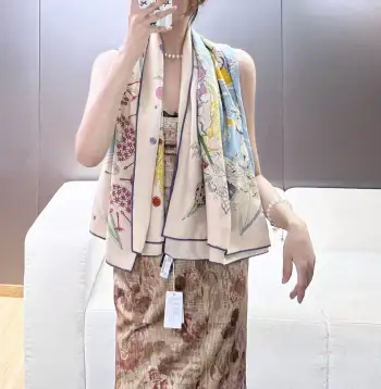 丝绒方巾双面同色围巾