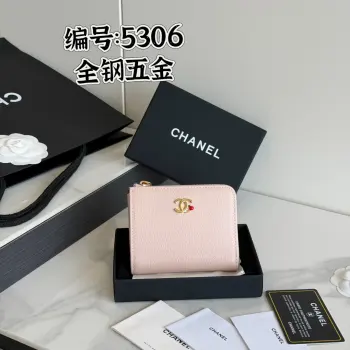 26s 新品上架五金CHANEL全钢五金麦 山羊皮制作 超级粉嫩嫩美 可放零钱 信用卡 硬币 编号 AP5306 山羊皮新款小苹果五金七字半拉尺寸 11.5×9.2×2cm