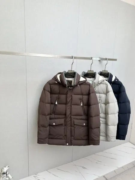 布鲁内洛库奇内利男士连帽羽绒服