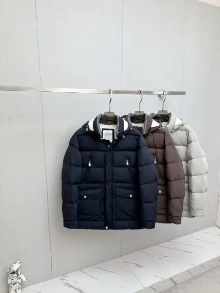 布鲁内洛库奇内利男士连帽羽绒服